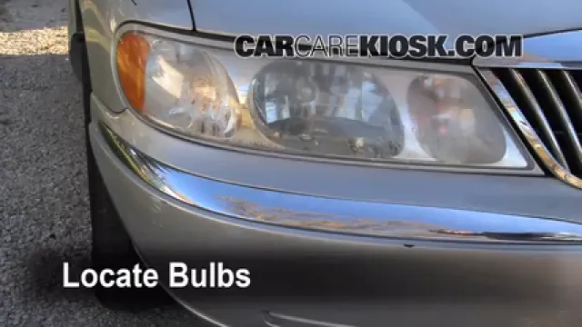 2001 Lincoln Continental 4.6L V8 Luces Luz de giro delantera (reemplazar foco)